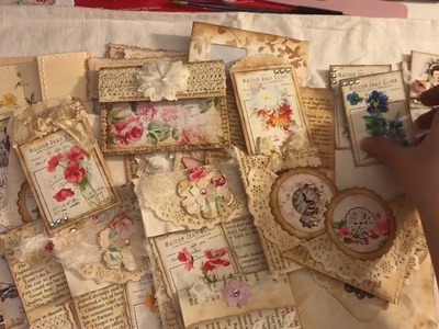 Pockets, tuck spots and altered paper clips embellishments for Junk journal