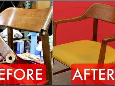 Refinish & Repair a Mid Century Walnut Chair