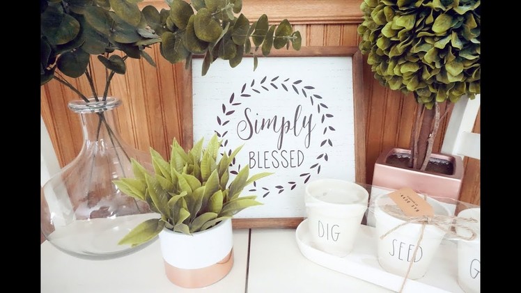 Rustic & Farmhouse Home Decor Haul:  Pops of Green for Spring!