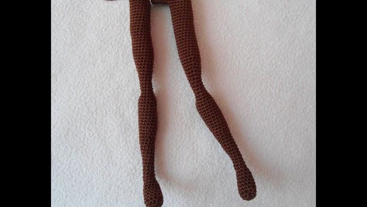 Sexy doll leg crochet tutorial. pretty doll crochet. doll body