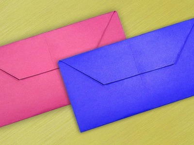 Simple Envelope Making With Color Paper Without Glue - DIY Homemade Envelope