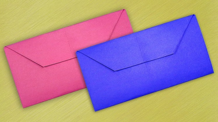 Simple Envelope Making With Color Paper Without Glue - DIY Homemade Envelope