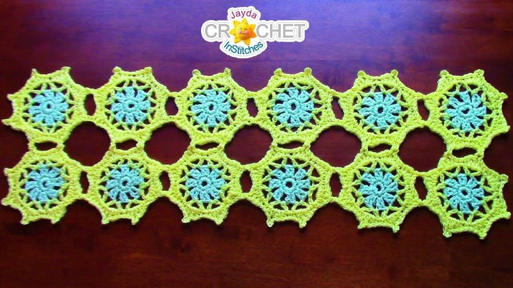 Spring Flower Table Runner & Doily Crochet Tutorial