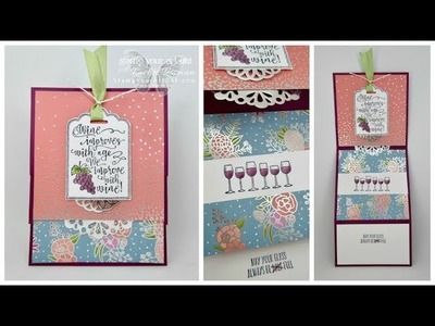Stamp Your Art Out with Rachel: Vertical Stretch Fun-Fold Card