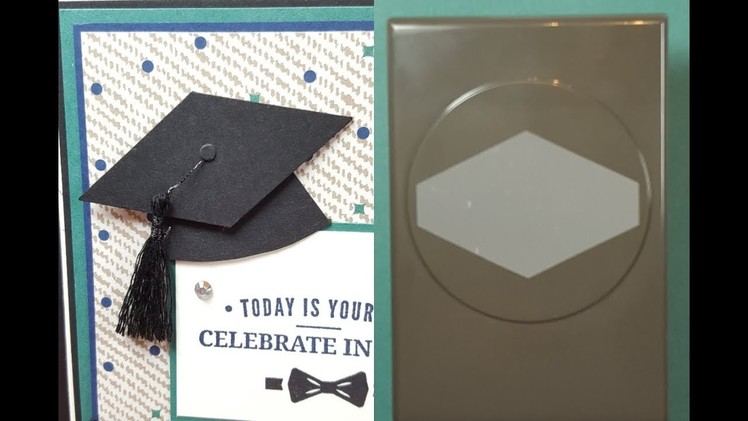 Stampin' Up! Tailored Tag Graduation Cap from Project 3 Truly Tailored Card Class