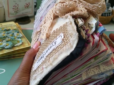 Swapmeet crafty haul, giveaway #5, junk journal pages