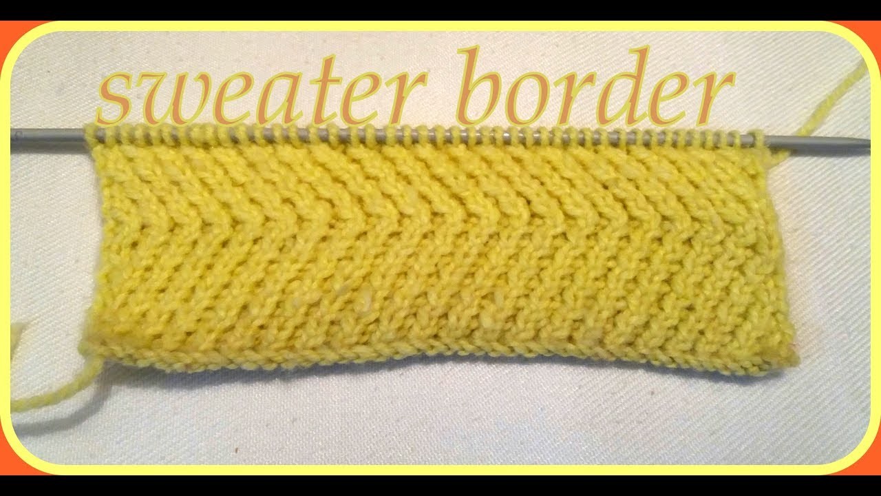 sweater ki border ki design