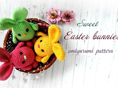 Sweet Easter Bunnies. Amigurumi pattern