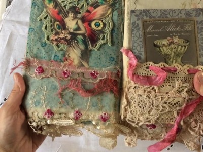 The most amazing fabric and lace journal