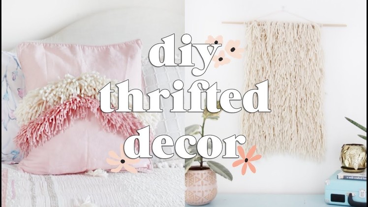 Thrifted Home Decor DIYs | Charity Shop Challenge