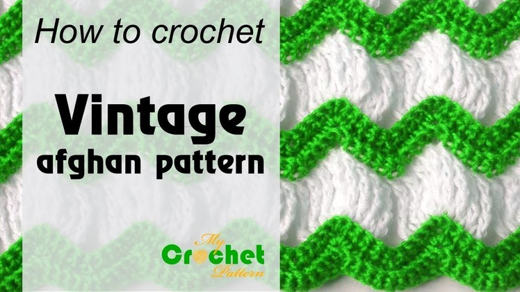 Vintage afghan crochet pattern - Afghan crochet patterns