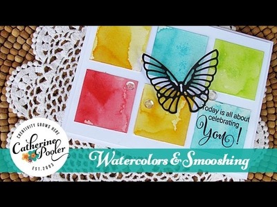 Watercolor Smooshing & Butterflies CASE