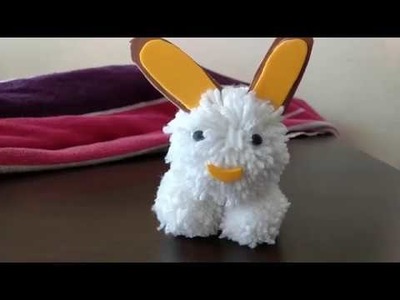 Woollen Crafts Ideas | Easter Bunny DIY for Kids  | Pom Pom Crafts
