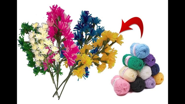 Woollen flower bunches | Best craft and easy DIY Idea