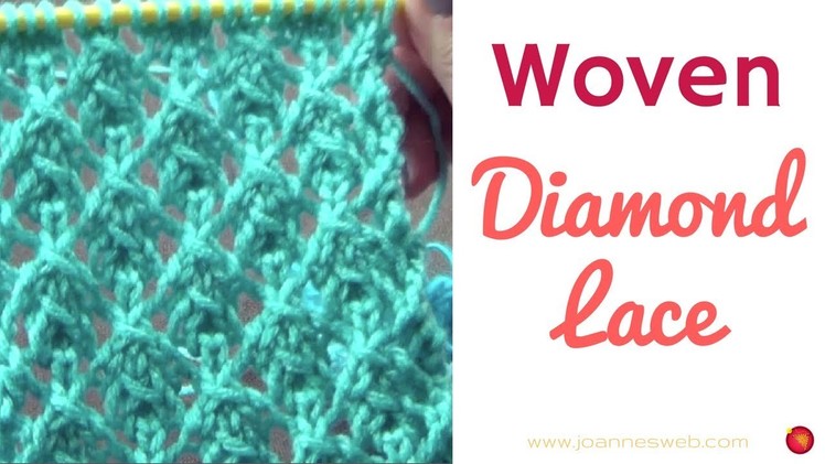Woven Lace Diamonds Knitting Pattern - Knitting Lace Rhombus Patterns