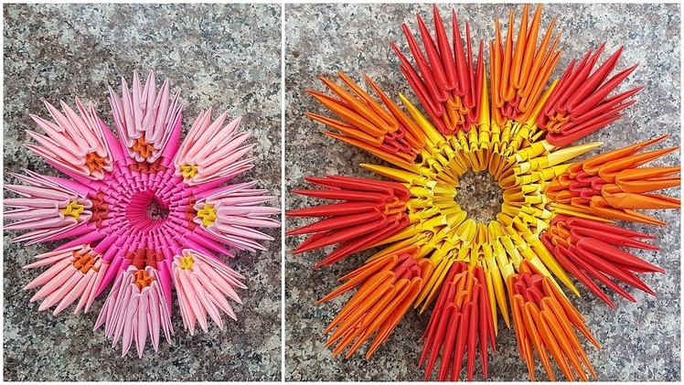 3D Origami Sunflower Tutorial | DIY Home Decor