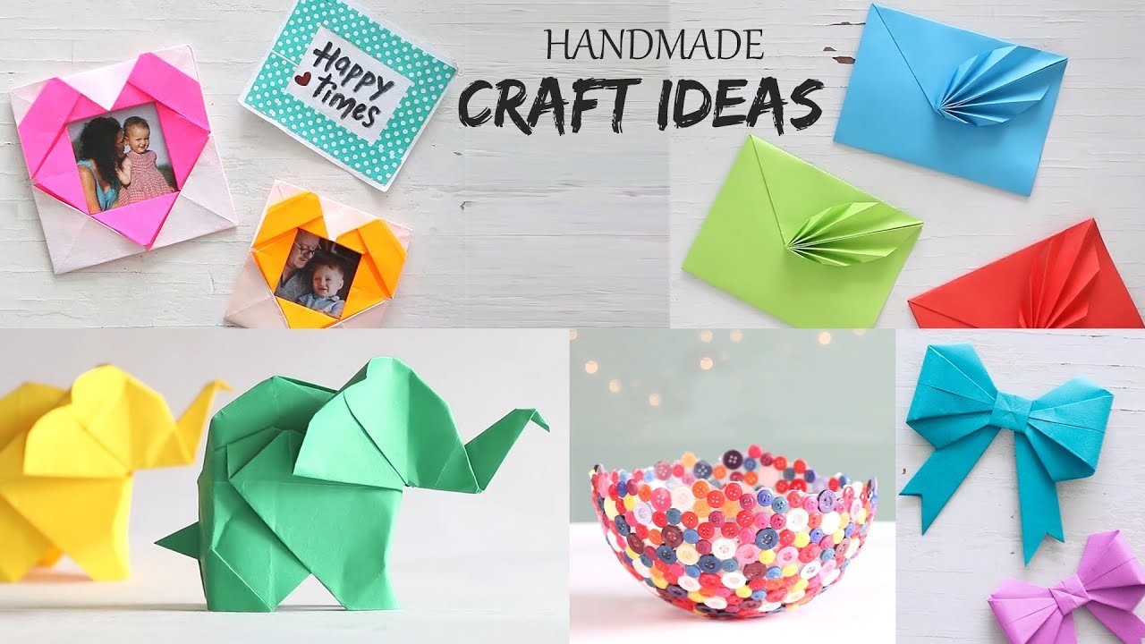 5 Easy Handmade Craft Ideas | Handcraft | DIY Activities