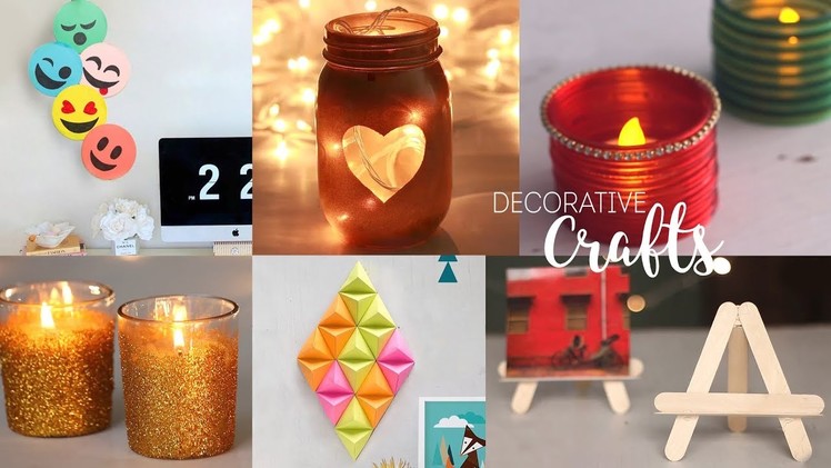 6 Home Decorative Craft Ideas | DIY Room Decor | Handcraft