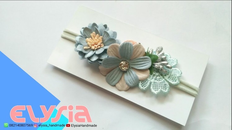 Baby Headband Ideas : Paper Flowers Baby Headband Ideas #2 | DIY by Elysia Handmade