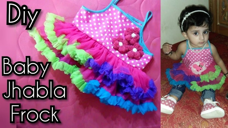 Baby jhabla (frock) DIY| how to make baby jhabla frock cutting and stitching easy tutorial