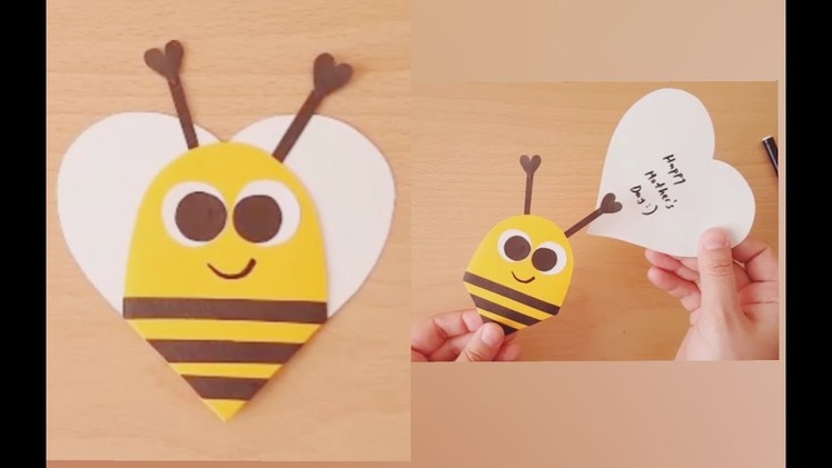 Bee Craft Card for Mother's Day