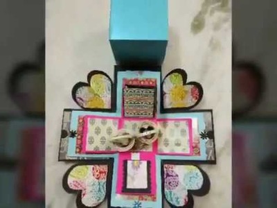 Best Explosion Box 2018 DIY. Triple Layer Exploding Box Tutorial. Handcrafted Gift For BFF.Him