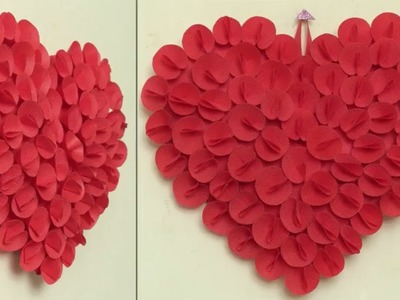 Best Out Of Waste Idea 2018 || Heart Wall Hanging Craft Idea || DIY Room Decor Idea || Handmade