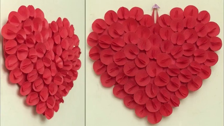 Best Out Of Waste Idea 2018 || Heart Wall Hanging Craft Idea || DIY Room Decor Idea || Handmade
