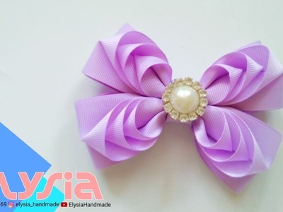 Camada de Fita ???? Layered #Ribbon Bow ???? DIY by Elysia Handmade