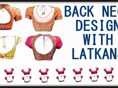 Designer Back Neck With Latkans Cutting And Stitching | DIY - Tailoring With Usha