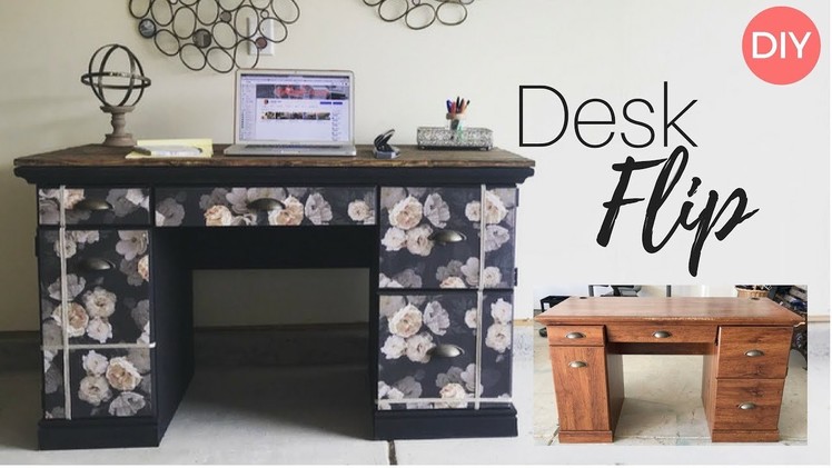 Desk Flip | Rustic Glam Styled | DIY | Ashleigh Lauren Tutorials | Thrifty Furniture Flip