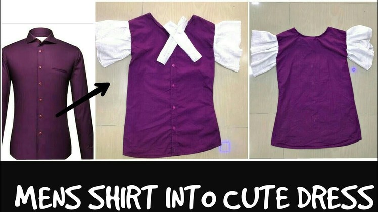 DIY: Convert Men's Shirt Into Cute Shirt Dress In 5 Mins
HINDI