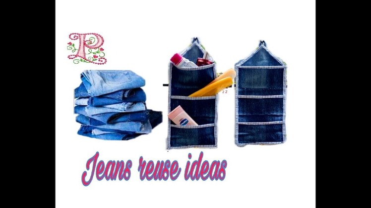 DIY :: Craft Ideas || Recycle old jeans || old jeans DIY ideas