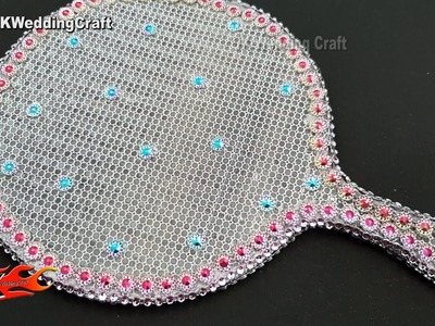 DIY Decorate Hand Fan | Akshay Tritiya Craft | JK Wedding Craft 147