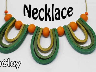 Diy Easy Necklace - Polymer clay tutorial