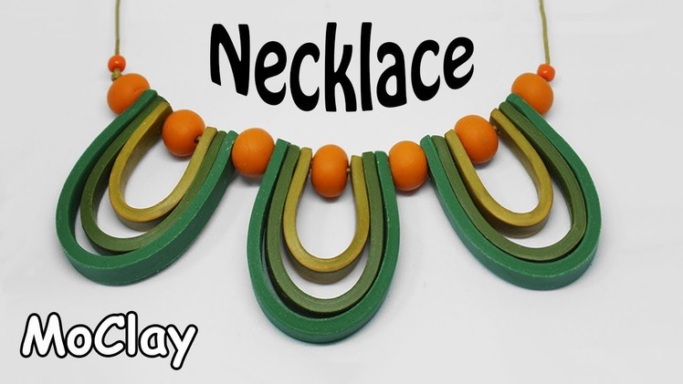 Diy Easy Necklace - Polymer clay tutorial