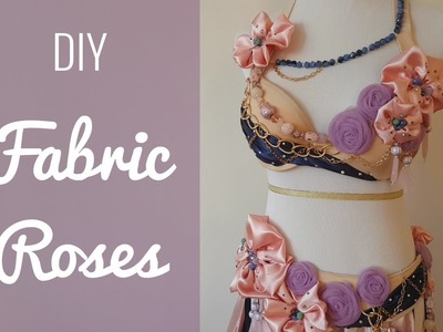 DIY Fabric Roses - easy tulle appliques for dresses & costumes!
