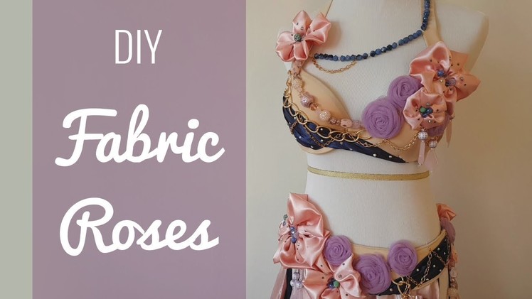 DIY Fabric Roses - easy tulle appliques for dresses & costumes!