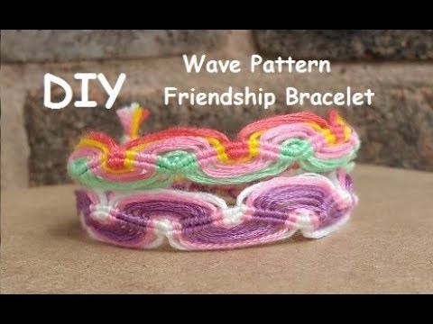 DIY Friendship Bracelet:  Double Wave Pattern Tutorial