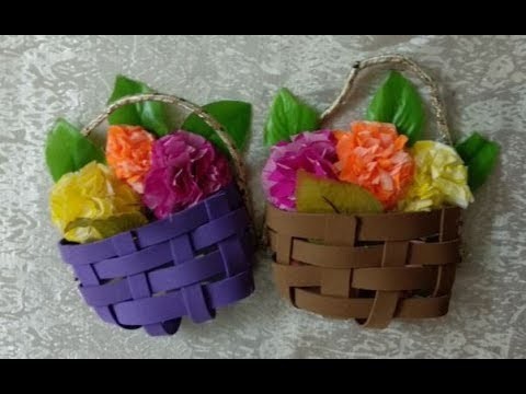 Diy Home Decor Recycling Ideas Easter Crafts Making A Basket Tutorial - How To Make Handmade Crafts For Home Decoration