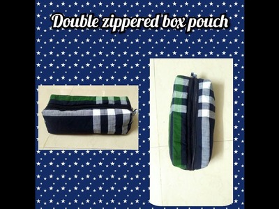 DIY: how to sew double zippered box pouch