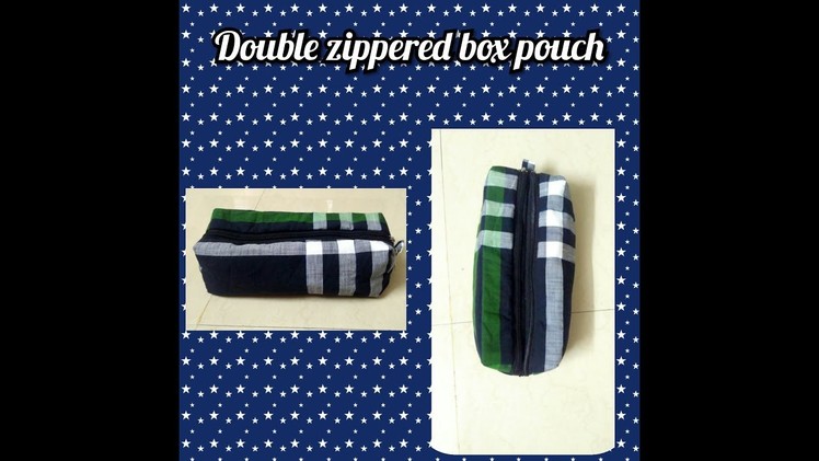 DIY: how to sew double zippered box pouch