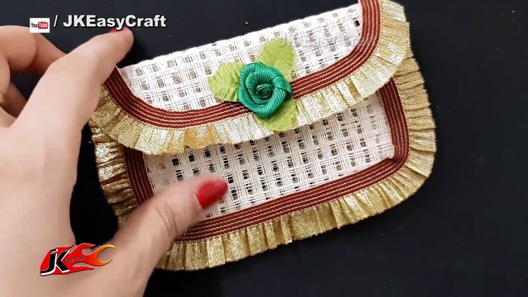 DIY Jute Coin Purse  | JK Easy Craft 242