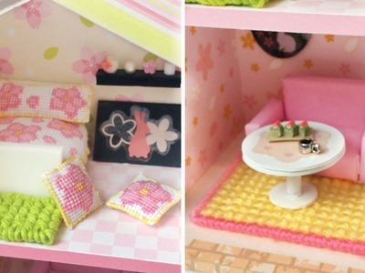DIY Miniature Dollhouse Cherry Blossom House