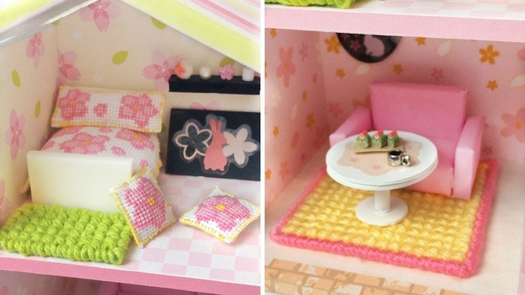 DIY Miniature Dollhouse Cherry Blossom House