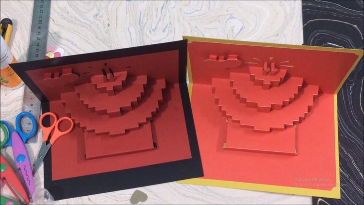DIY Origami Card | DIY Pop-Up Card | Origami Birthday Card | Origami Tutorial