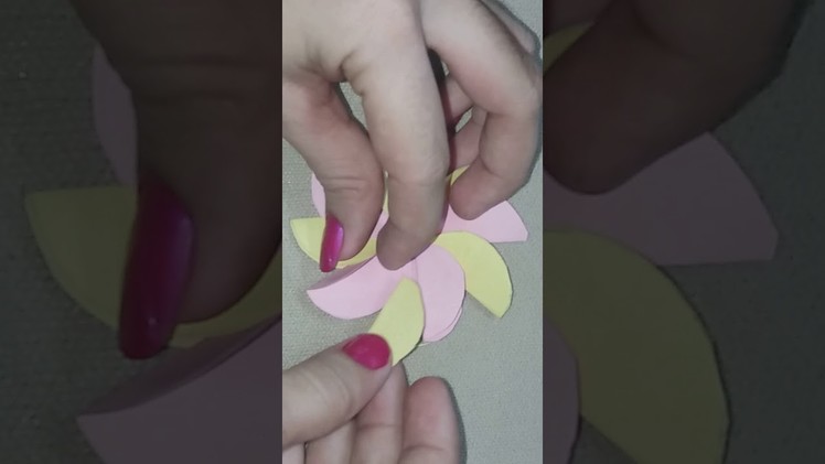 DIy paper craft ___ how to make beautiful hand made flower card