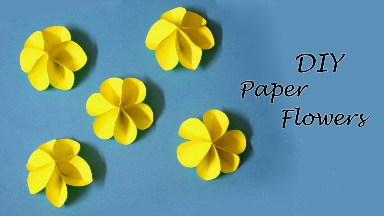 DIY Paper Flowers, Easy Paper Craft Ideas for Kids, Little Crafties