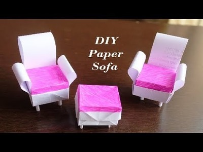 DIY - Paper Sofa | How To Make Easy Paper Sofa | DIY paper Craft
