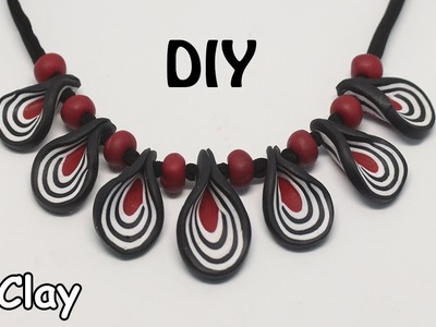 Diy Polymer clay necklace tutorial